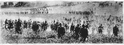 Germans march near Liege, 1914